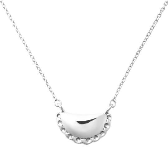 Empanada Necklace | Sterling Silver By Delicacies Jewelry - Every Purchase Donates To Fight Hunger