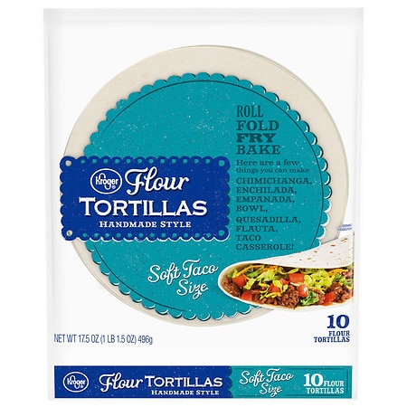 Kroger Soft Taco Size Flour Tortillas - 17.5 oz