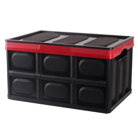Vehicle-Mounted Folding Lastics Auto Storage Case - green