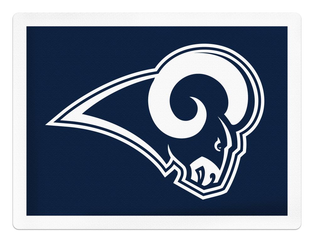Applied Icon Los Angeles Rams 6-in x 8-in Aluminum Reflective Information Display Outdoor Graphic | NFAL1701