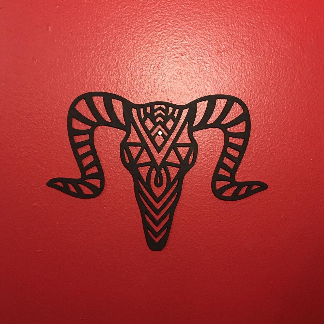Laser Cut Ram L Geometric Wall Decor Home Decor Kids Room Custom Color Raw