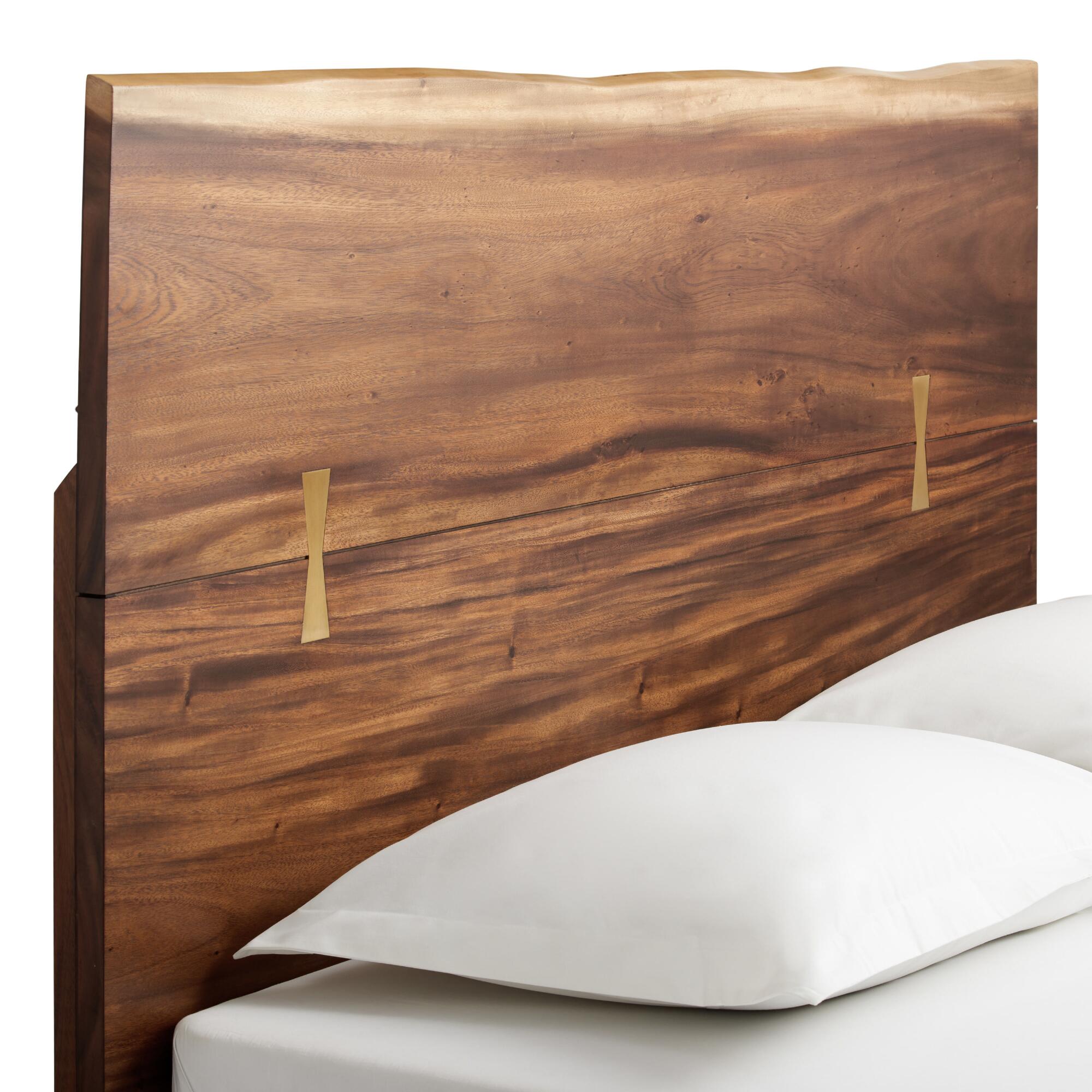 Live Edge Wood Sansur Headboard: Natural/Wood by World Market