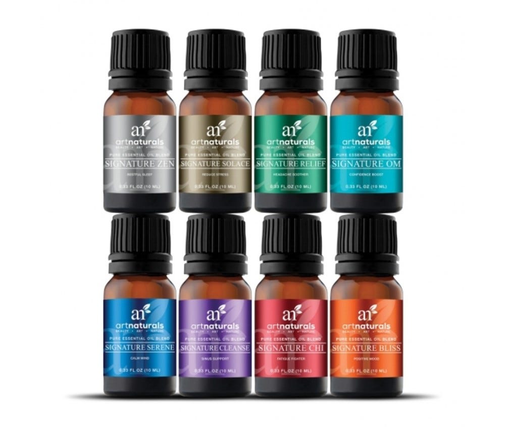 artnaturals Top 8 Essential Oil Blends Set, Assorted - 8 pk