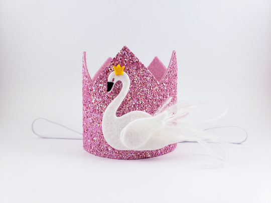 Swan Birthday Crown, Princess Birthday, Party, Theme, Party Crown