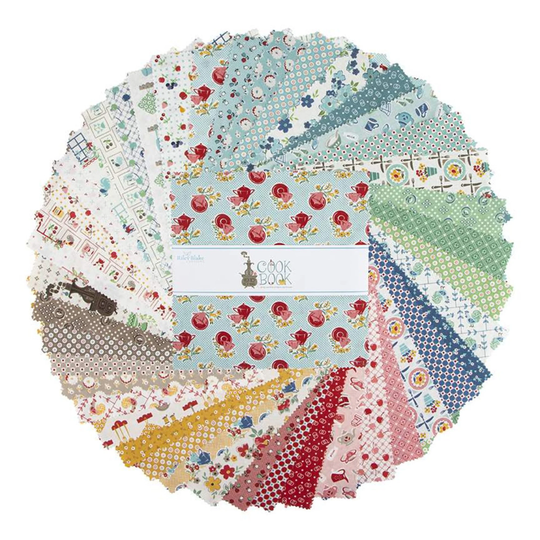 Cook Book ~ 42 - 10" Squares Layer Cake Lori Holt For Riley Blake Fabrics