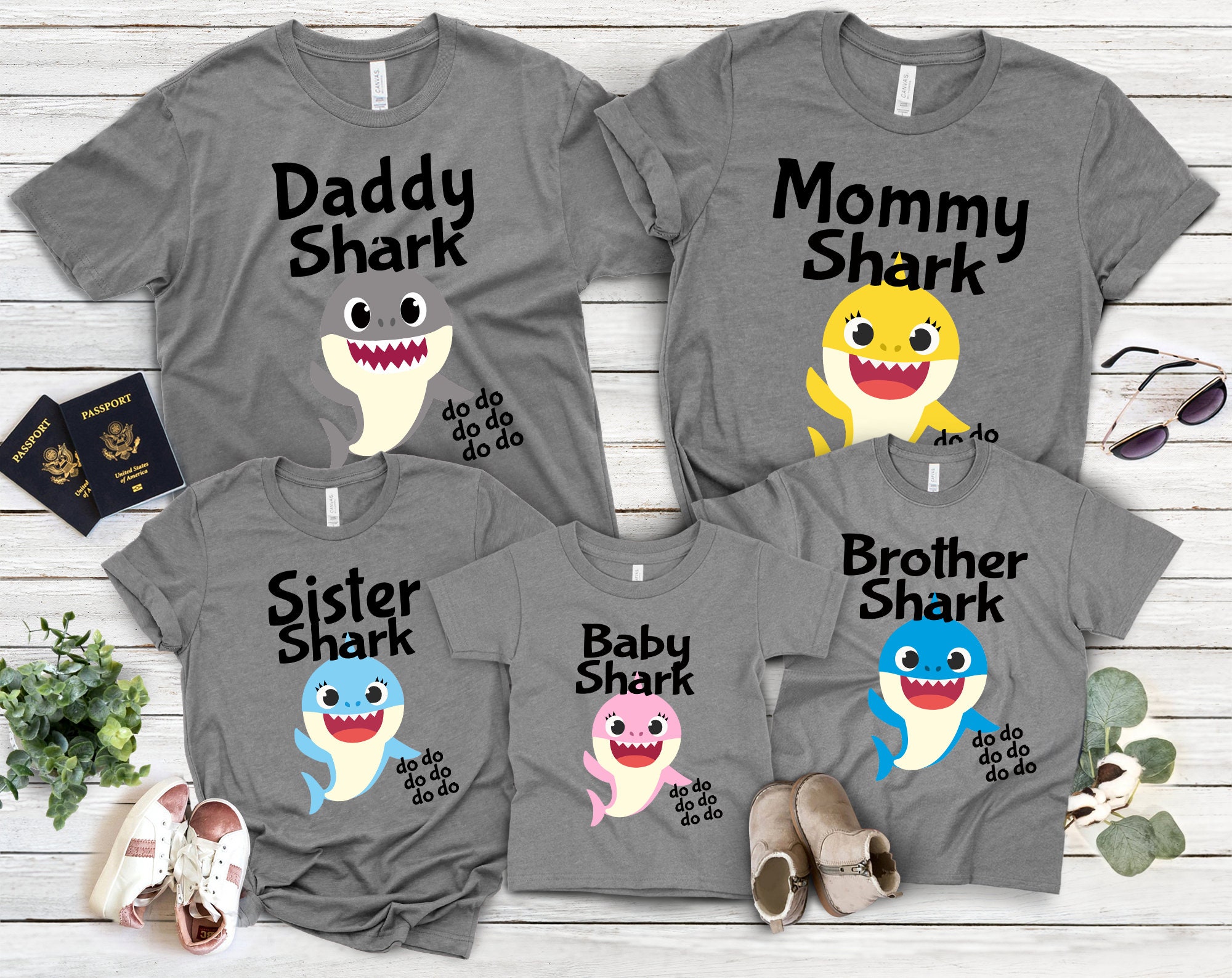 Personalized Baby Shark Birthday Shirt, Shark Custom T-Shirt, Shirt For Birthday Boy/Girl