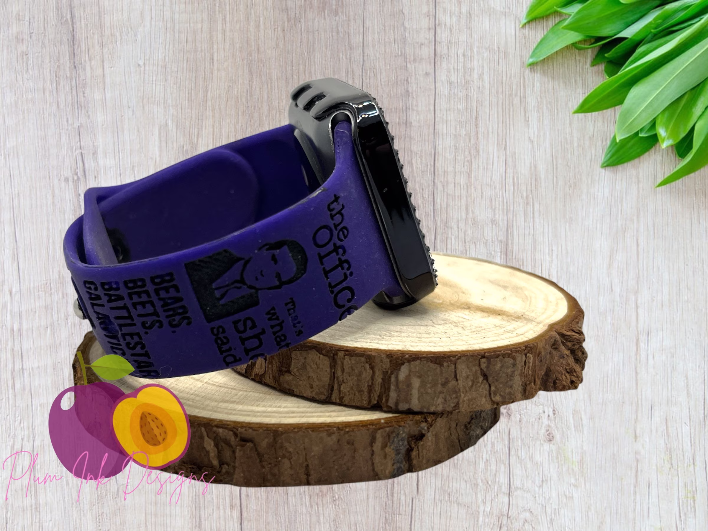 Engraved Smart Watch Band, Samsung, Fitbit Versa 2, Gift For Mom, Her, Fathers Day Gift, Dad, The Office