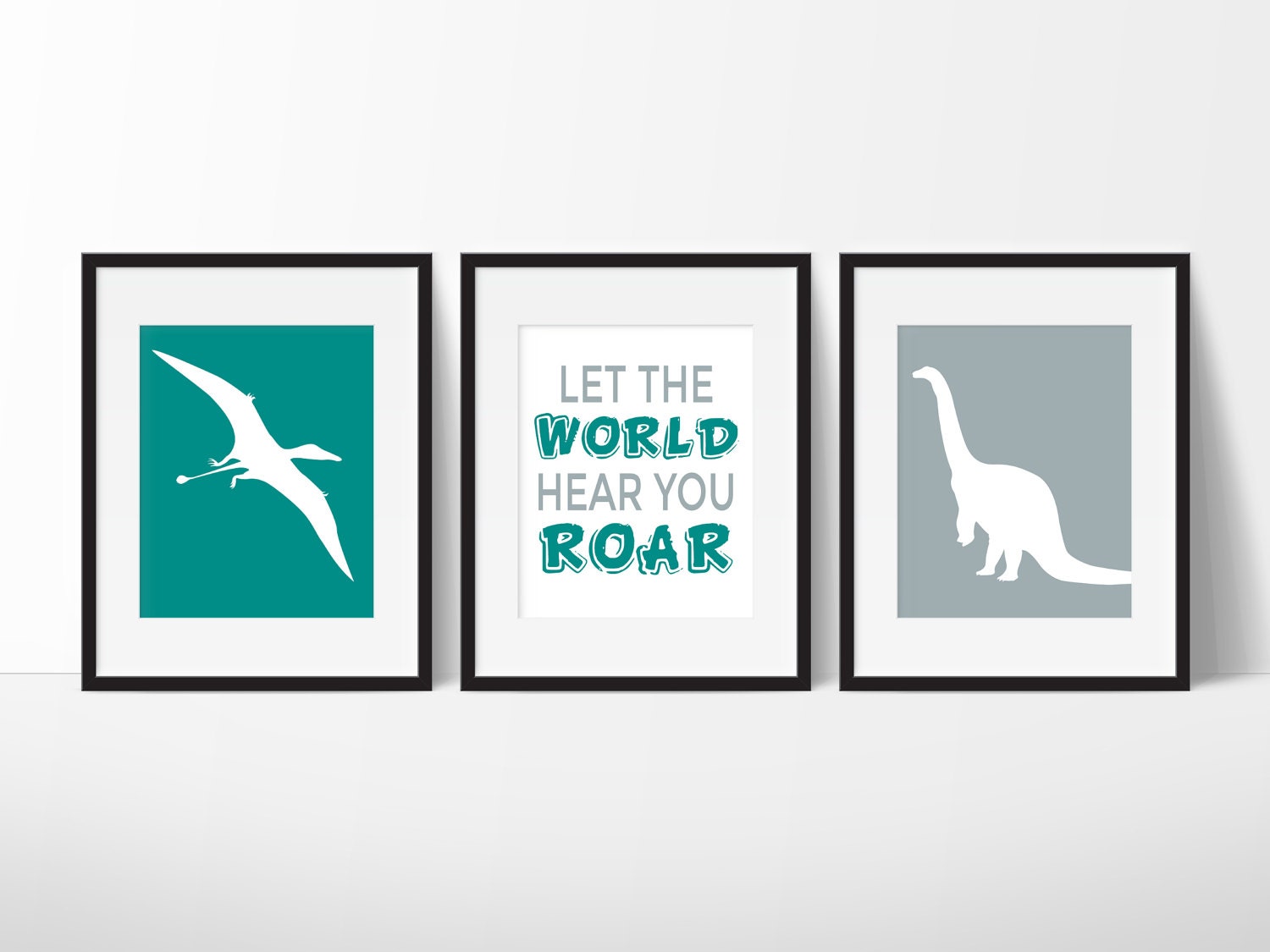 Dinosaur Room Decor, Boys Bathroom, Wall Art, Decor