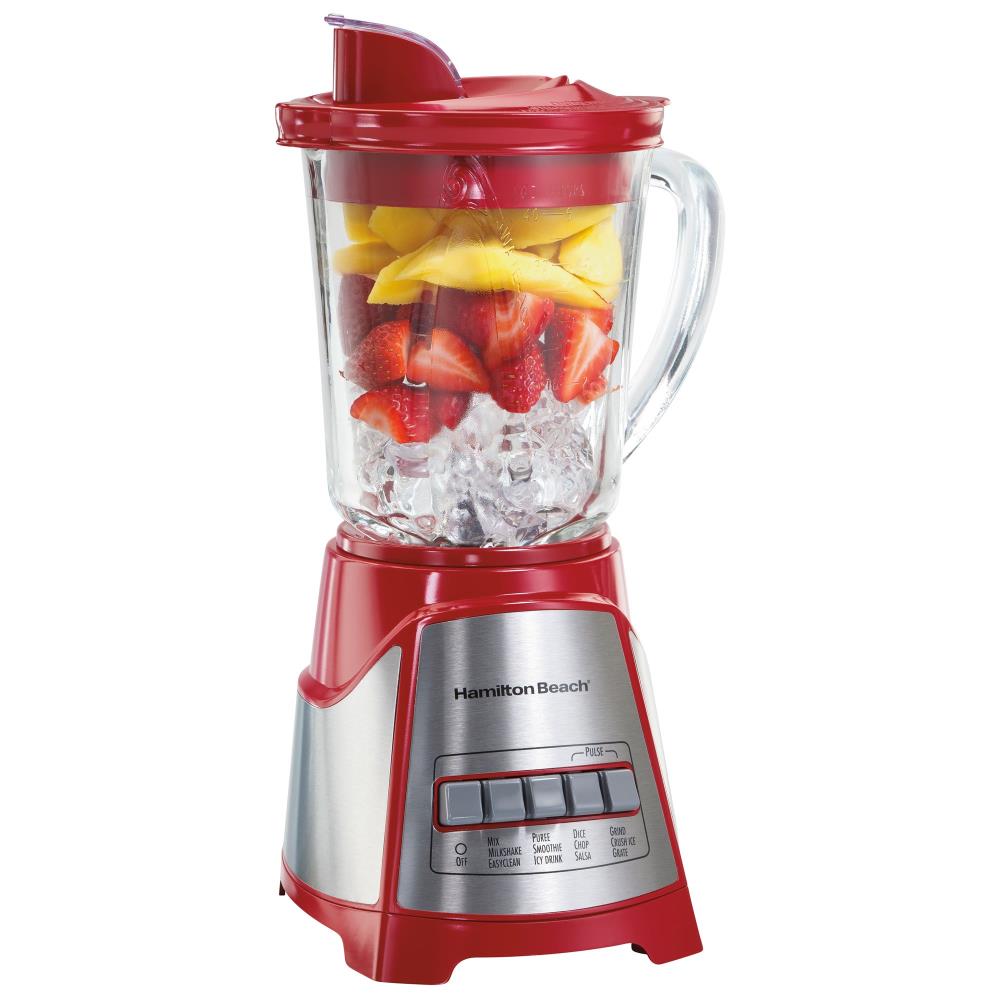 Hamilton Beach 40-oz Red 700-Watt Pulse Control Blender Stainless Steel | 87160