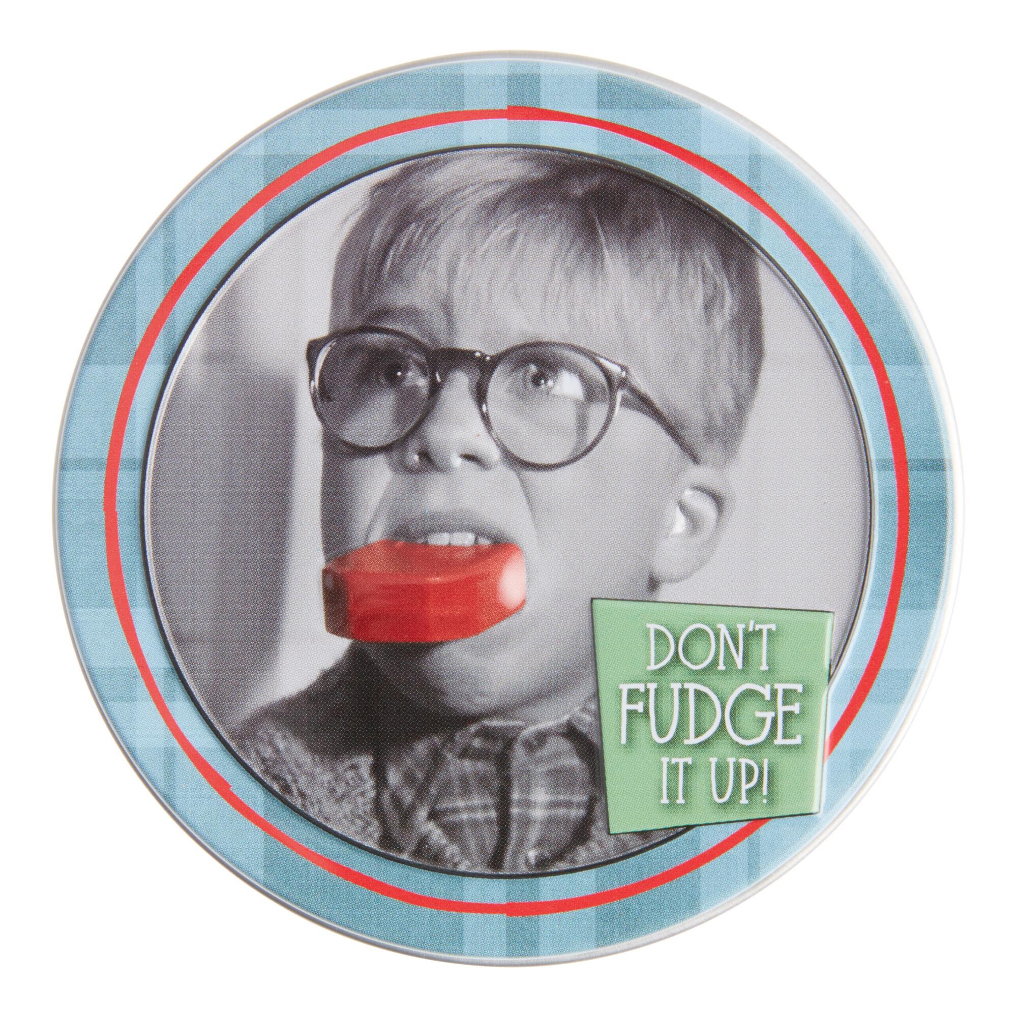 A Christmas Story Don't Fudge It Up Hard Candy Tin Set Of 4 by World Market