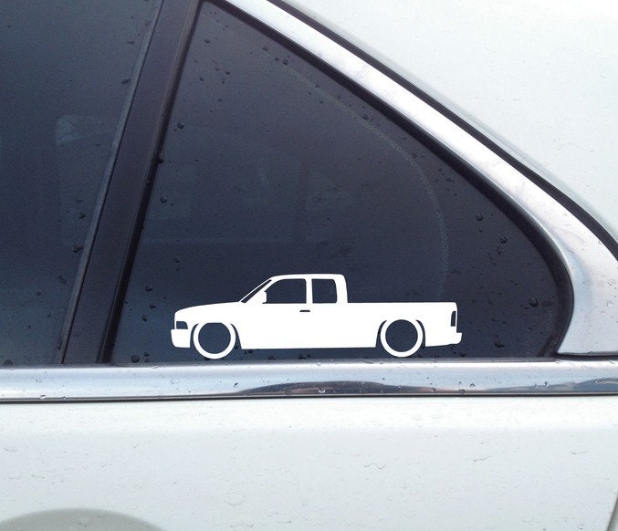 2x Lowered Truck Stickers For Dodge Ram Ext Cab Short | 2nd Gen 1994-2002 L1509