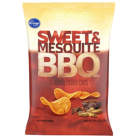 Kroger Sweet & Mesquite BBQ Flavored Potato Chips - 7.75 oz