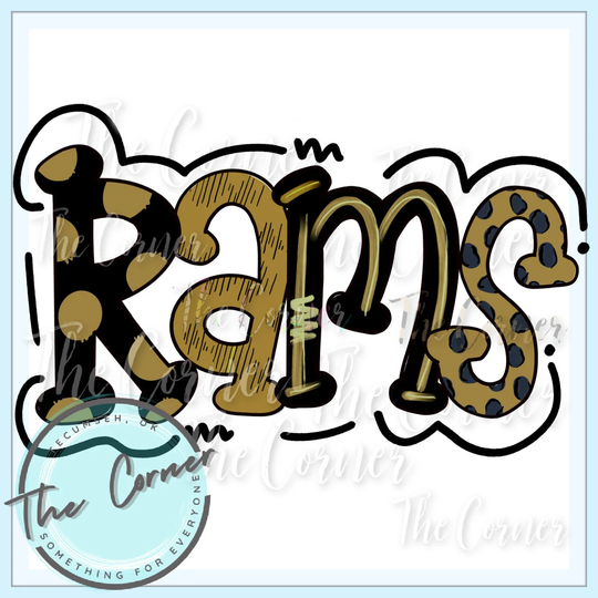Rams Heat Press Transfer - Go Mascot Htv Transfer - Football Team Sublimation Ram Shirt Transfer