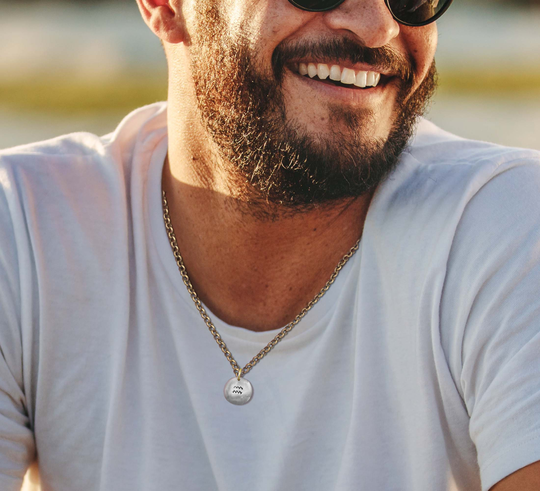 sterling Silver Aquarius Pendant Necklace Brass Chain Or Black Leather Cord Zodiac January February Birthday Gift For Men Women Unisex