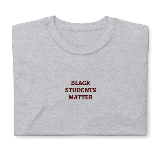 Black Students Matter Embroidered Short-Sleeve Unisex T-Shirt