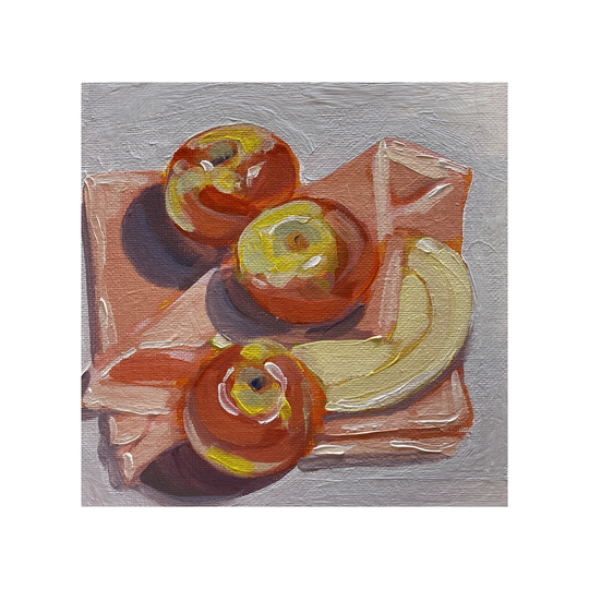 Apples Fruit Still Life 6"x6" Print