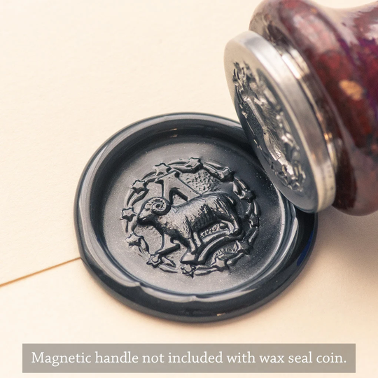 Zodiac Aries Wax Seal Coin