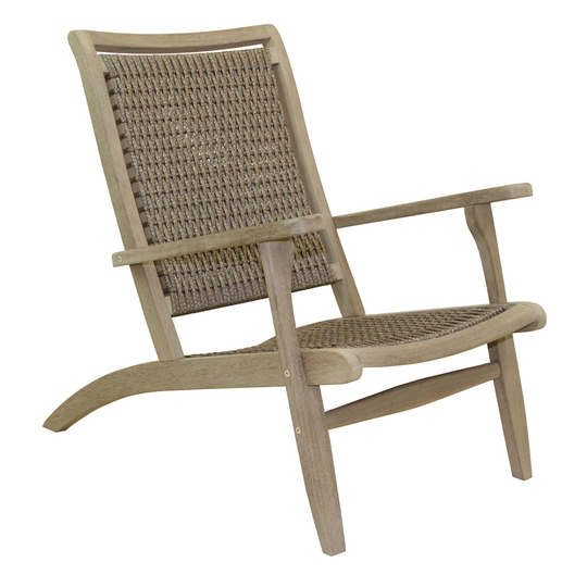 Graywash All Weather Wicker Erich Outdoor Patio Lounge Chair - Resin by World Market