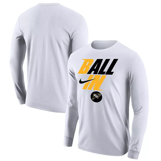 Men's Nike White VCU Rams Legend Bench Long Sleeve T-Shirt, Size: Small