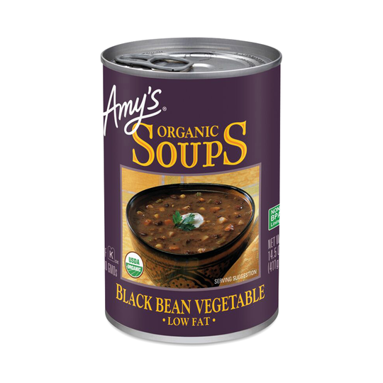 2-Pack Amy's Black Bean Vegetable Soup 14.5 oz. can