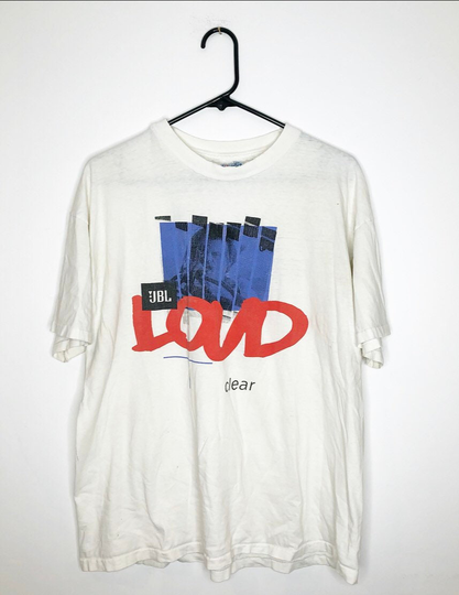 Vintage 90S Single Stitch Jbl Sound Speaker Tee T Shirt Medium