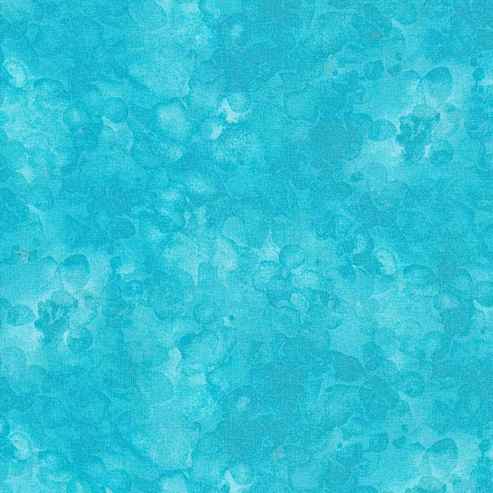 Turquoise Blue Solid-Ish Blender Kimberly Einmo 44 Inches Wide 100% Quilting Cotton Fabric Tt-C6100-Kim-Turquoise