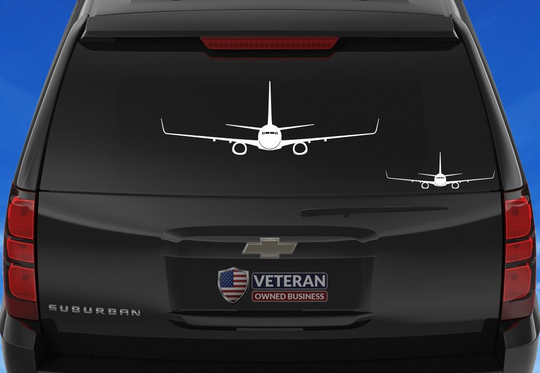 737 Next Generation [Blended Winglets Front] 737-600 -700 -800 -900, Sticker, Boeing 737, Aircraft, Decal, Vinyl Decal
