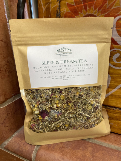 Organic Sleep & Dream Tea, Herbal Tea Blend For Peaceful & Enhance Recall