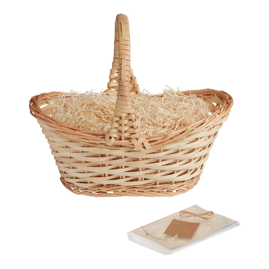 Natural Gift Basket Kit with Handle - Willow by World Market