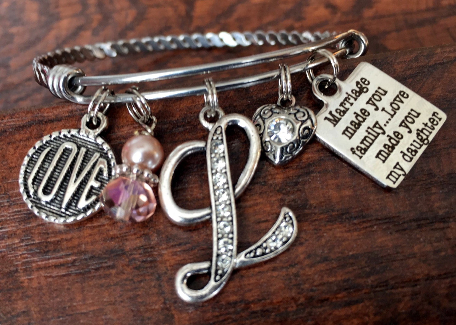 Stepdaughter, Stepdaughter Gift, Blended Family Blended Wedding, Daughter in Law, Bangle Bracelet, Marriage Made You