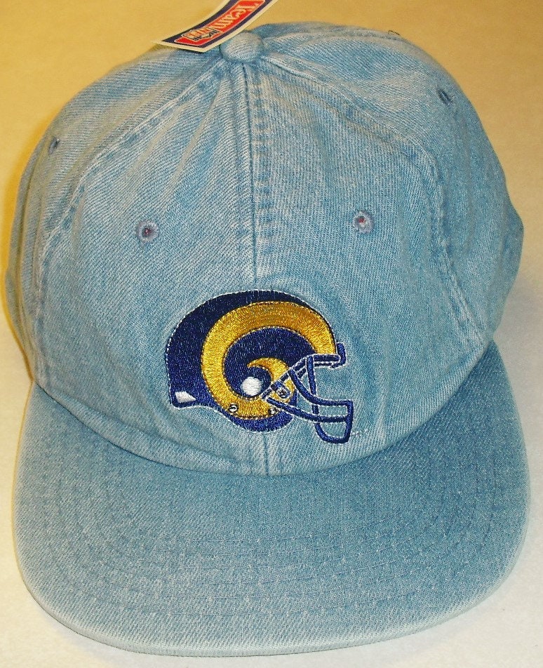 Los Angeles Rams Denim Style New Era Vintage 90S Adjustable Strapback Hat Nfl
