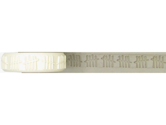 Tally Marks | Embossed Lines Roller For Ceramic & Polymer Clay, Soaps, Textures Decoration Relyef Pottery Tools