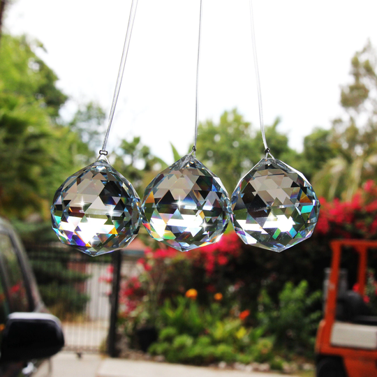 4 cm Crystal Ball, Hanging Crystal Suncatcher, Hanging Crystal