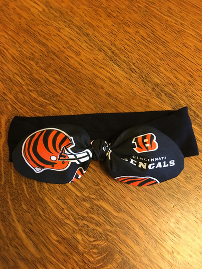 Cincinnati Bengals Stretch Cheer Headband. Baby Bow. Football. Nfl Football Knit Hair Accessory. Teen. Gift