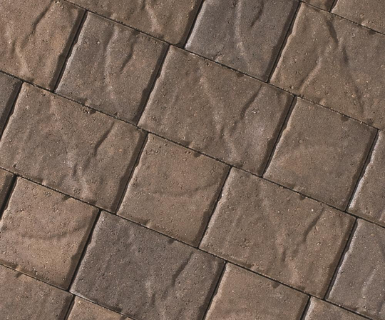CastleLite Carriage Stone 9-in L x 6-in W x 2-in H Monterey Blend Concrete Paver in Brown | Q070.111.69.A3