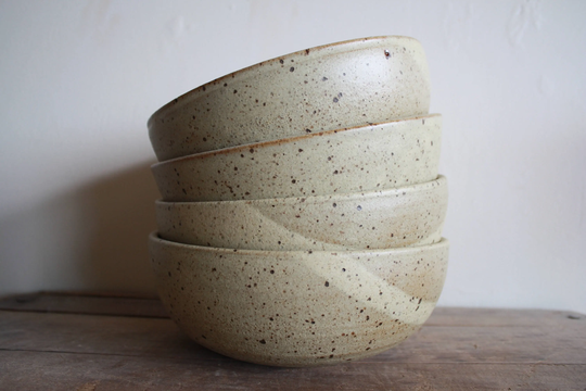 Ramen Bowl - Sand Handmade Dinnerware Ceramics & Pottery Kj