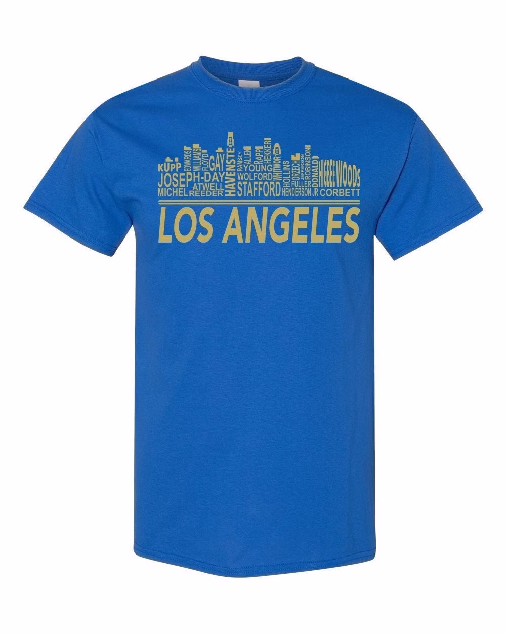 Skyline/Los Angeles Rams Shirt Unisex Gift Football Retro Matthew Stafford Cooper Kupp