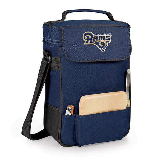 Picnic Time Los Angeles Rams Duet Insulated Wine & Cheese Bag, Blue