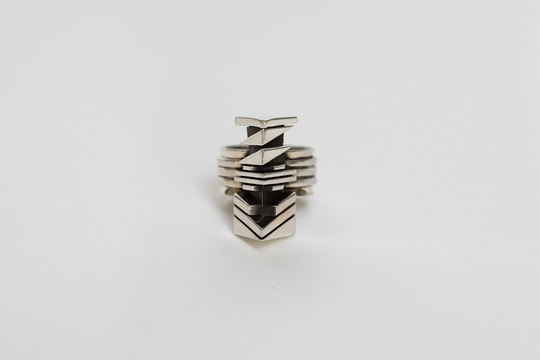 sterling Silver Ring Size, 8 Artist Isaiah Ortiz