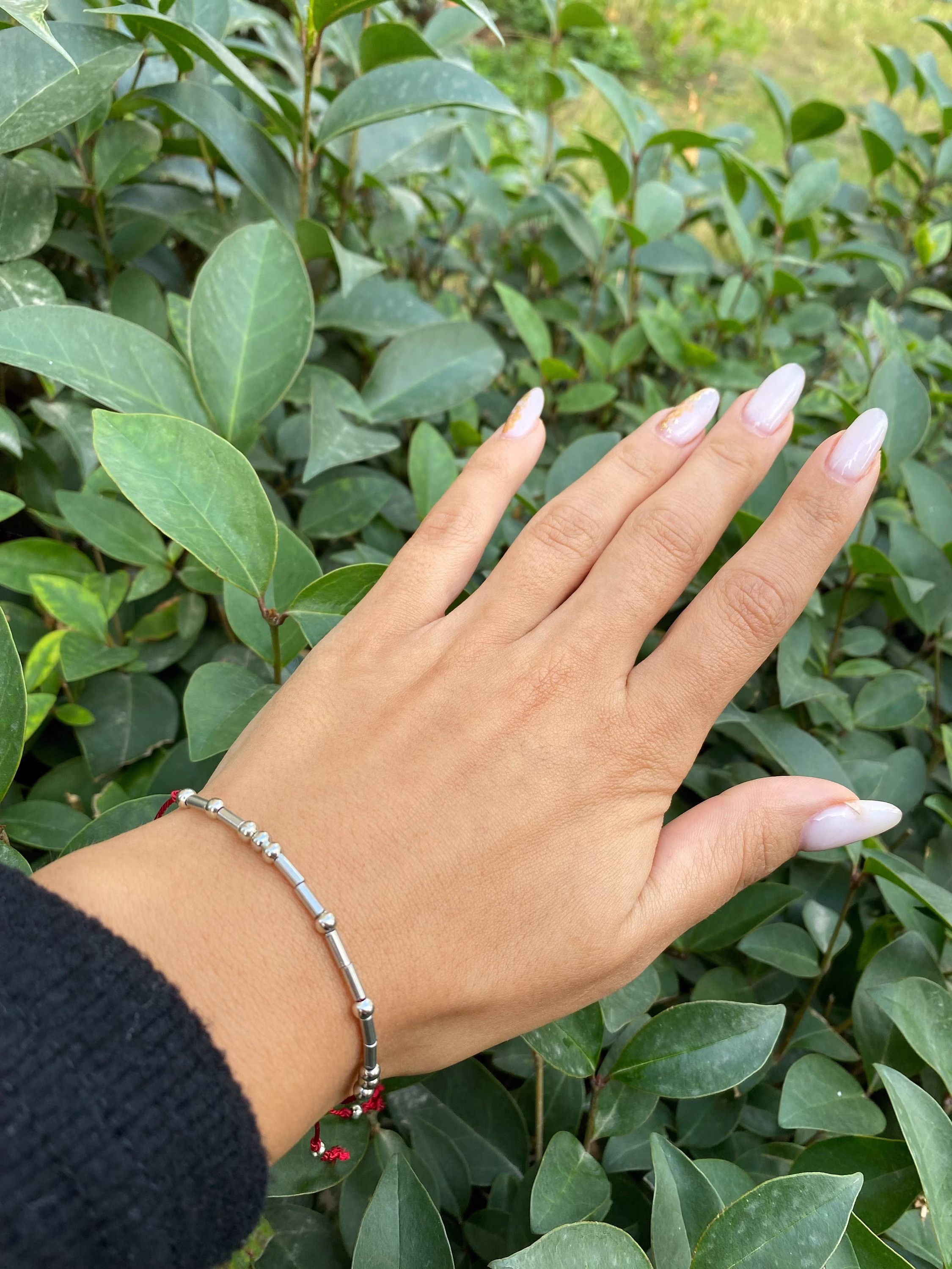 Morse Code Custom Bracelet | Personalized Unisex For Mother's Day Gift Hidden Message Adjustable Jewelry Natural Silk Cord