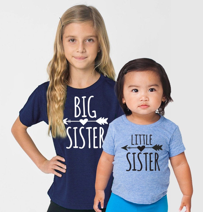 Big Sister Or Little Tri-Blend Infant, Toddler, Kids, Youth T-Shirt