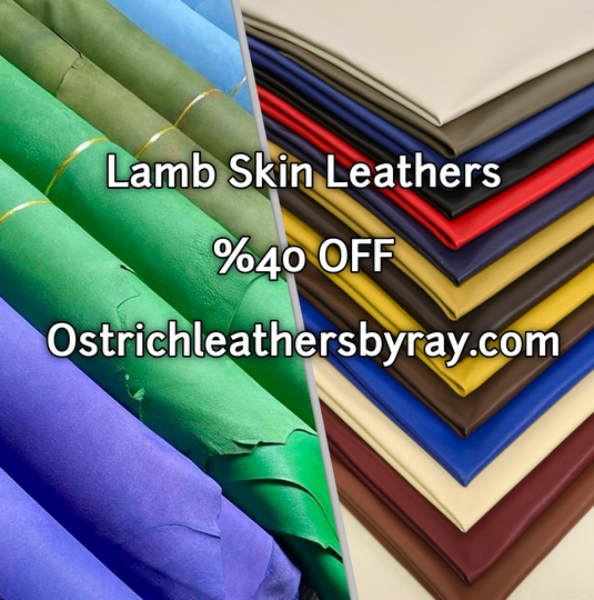 Lamb Skin Leather Chalk White Color | %100 Genuine Natural Skin
