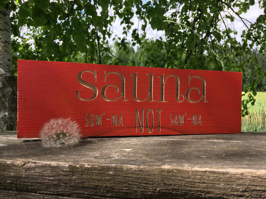 Sauna Sign