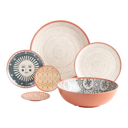 Terracotta Desert Hacienda Melamine Dinnerware Collection by World Market