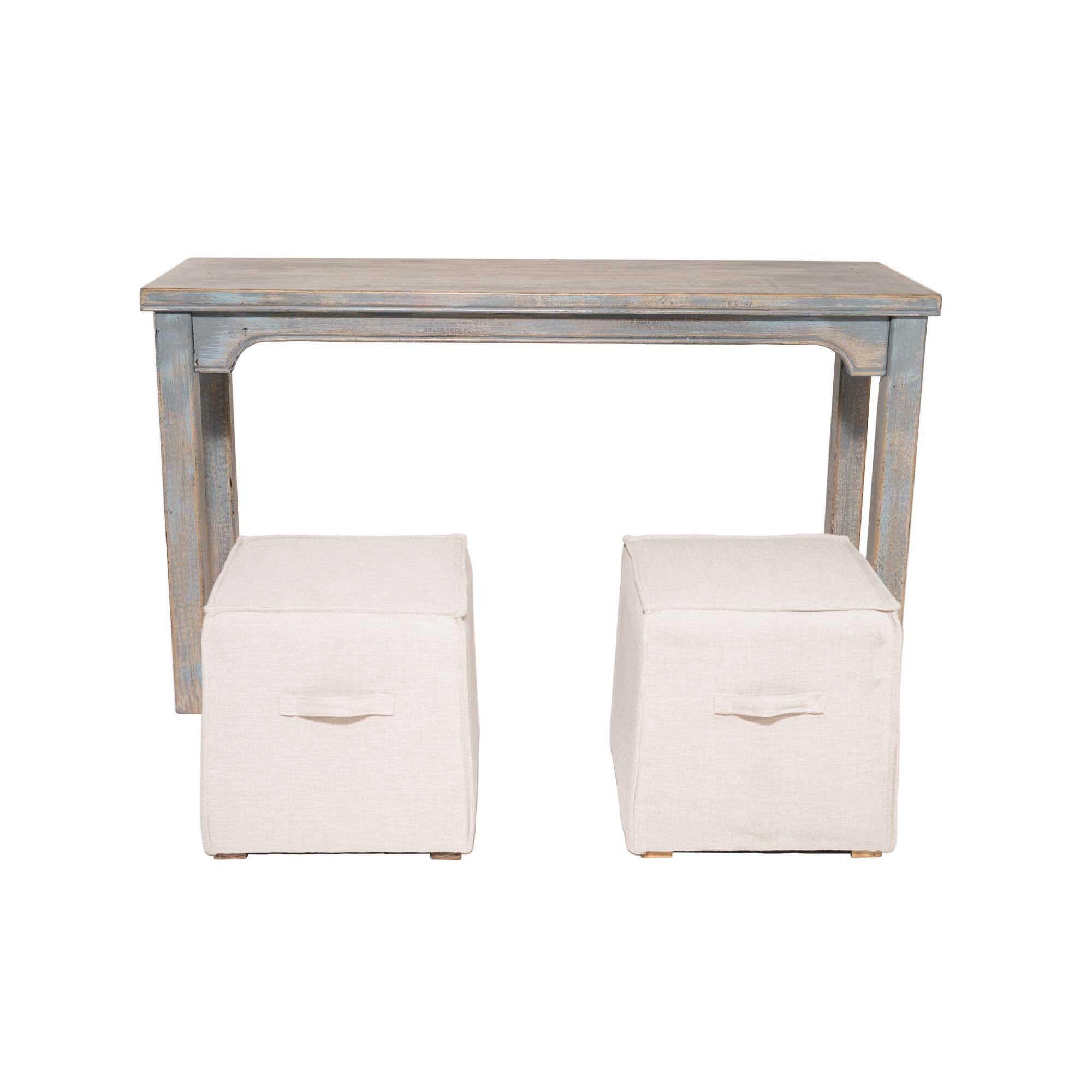 Antique Gray Blue Reanne Living Collection by World Market