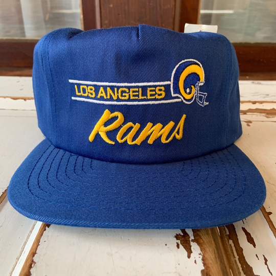 Vintage 1990's New Old Stock Los Angeles Rams Snapback Hat Cap