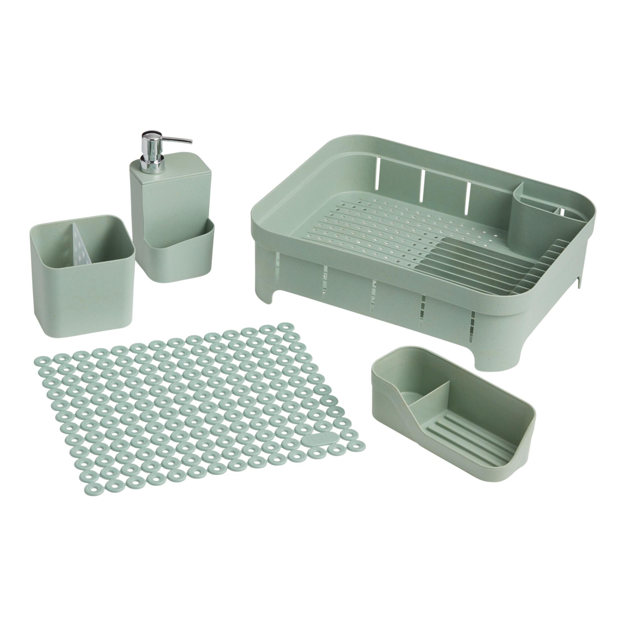 Trium Light Sage Sink Accessories Collection by World Market