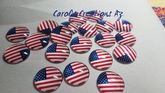 Glass Cover Minder/Flag Designs USA Minders Diamond Painting Accessory Patriotic