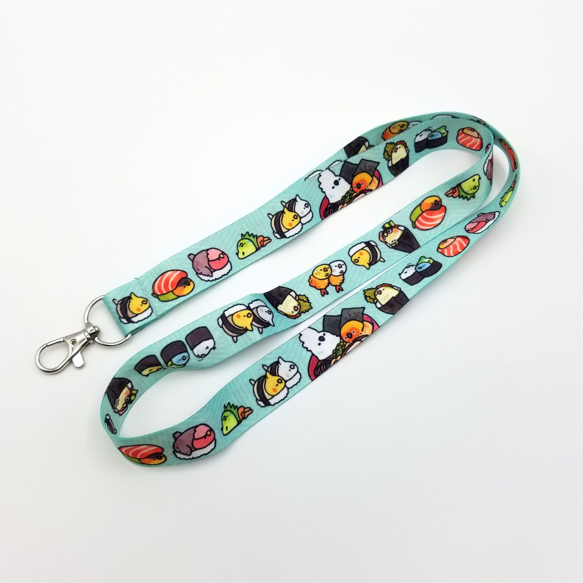 Sushi Birds Lanyard