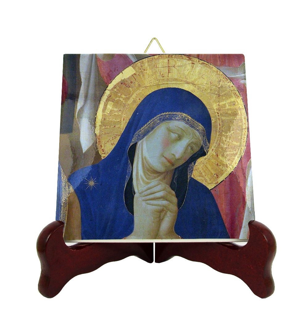 Our Lady Of Sorrows By Fra Angelico - Religious Icons Tile Art Devotional Catholic Gifts Virgin Mary Holy Gift